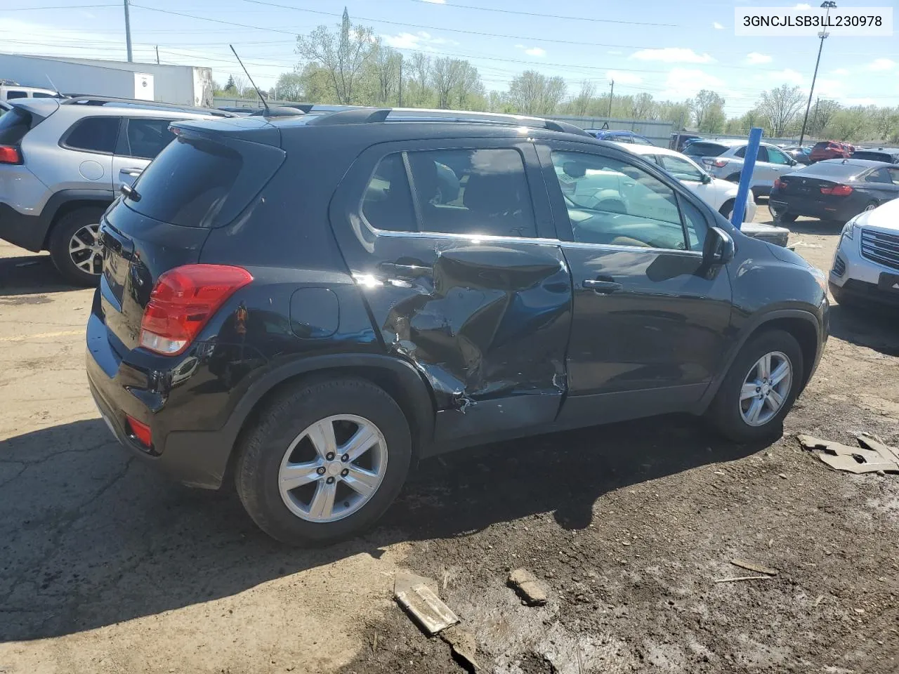 2020 Chevrolet Trax 1Lt VIN: 3GNCJLSB3LL230978 Lot: 52682414