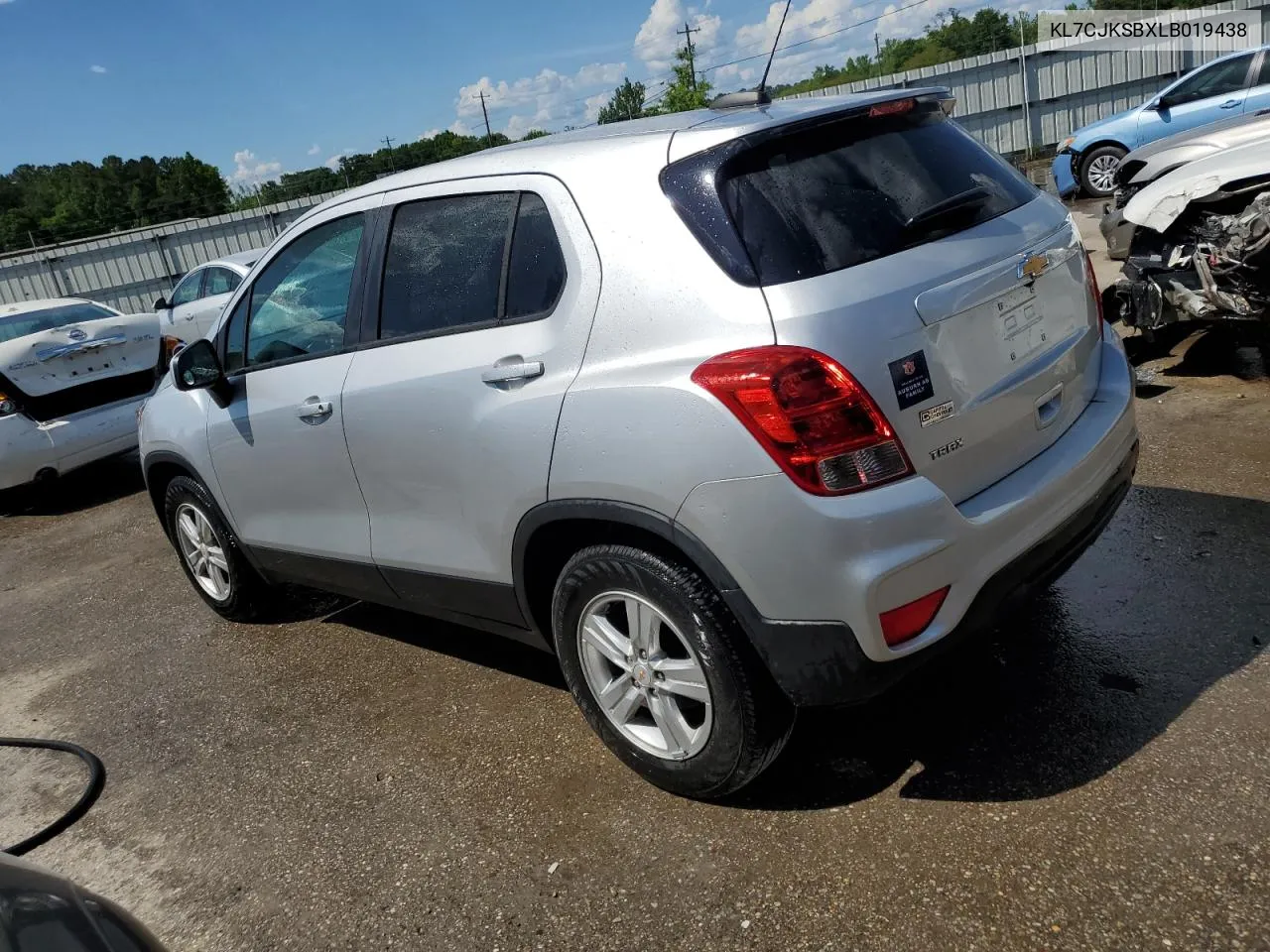 2020 Chevrolet Trax Ls VIN: KL7CJKSBXLB019438 Lot: 52762034