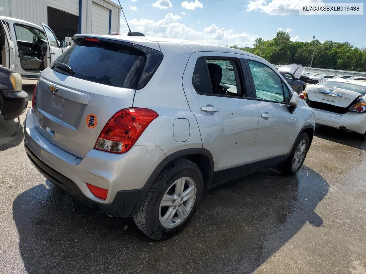 2020 Chevrolet Trax Ls VIN: KL7CJKSBXLB019438 Lot: 52762034