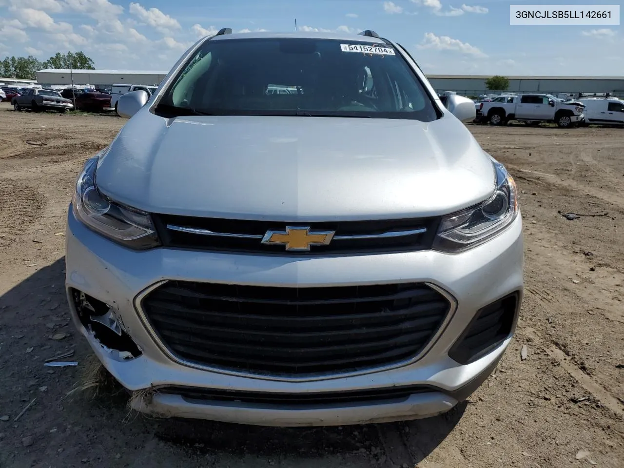 2020 Chevrolet Trax 1Lt VIN: 3GNCJLSB5LL142661 Lot: 54152704