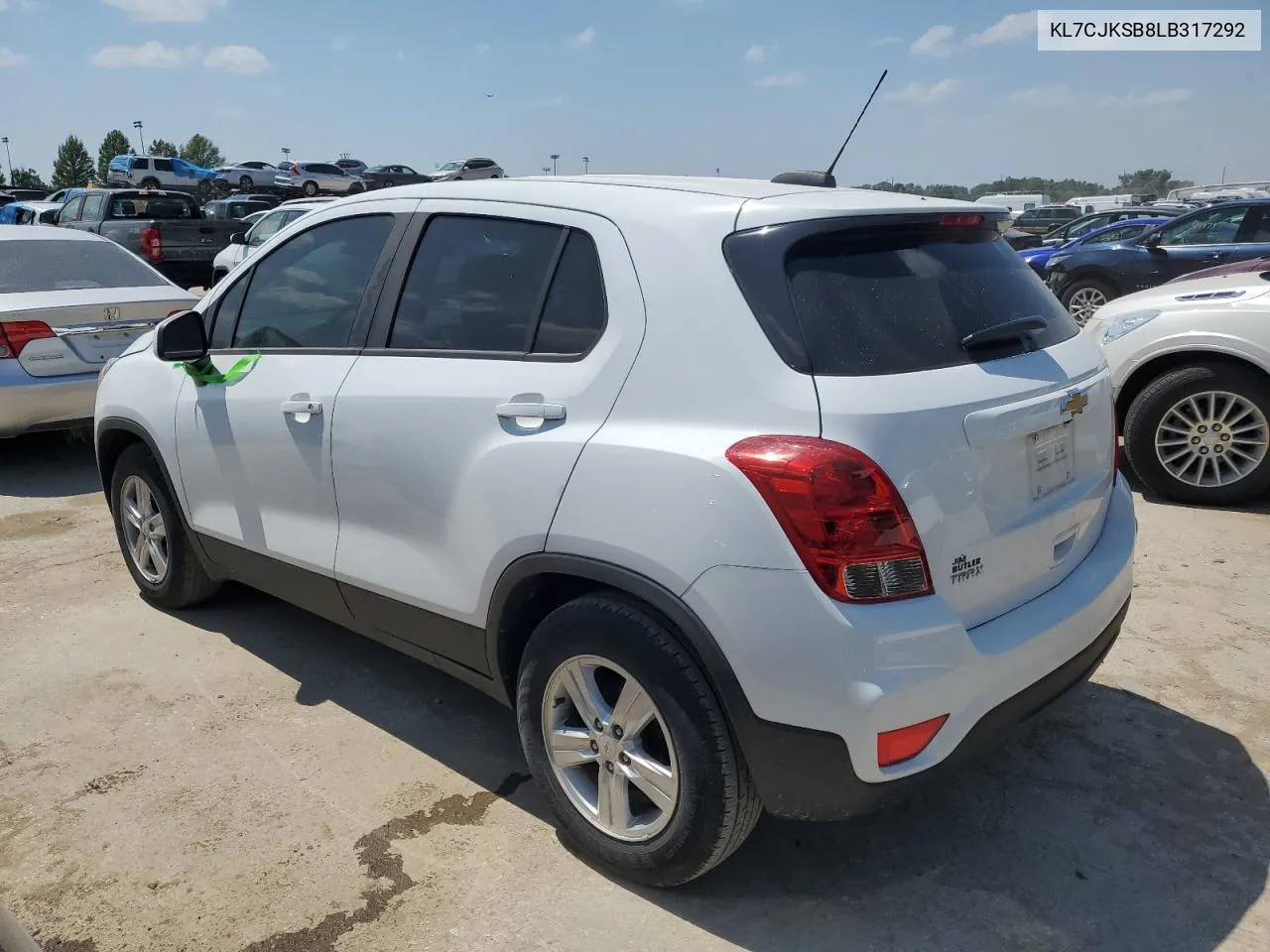 2020 Chevrolet Trax Ls VIN: KL7CJKSB8LB317292 Lot: 55288774