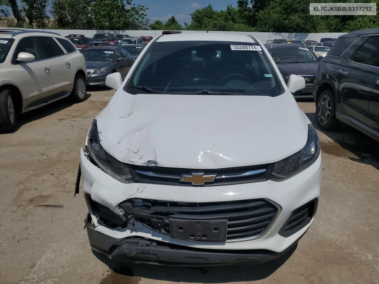 KL7CJKSB8LB317292 2020 Chevrolet Trax Ls