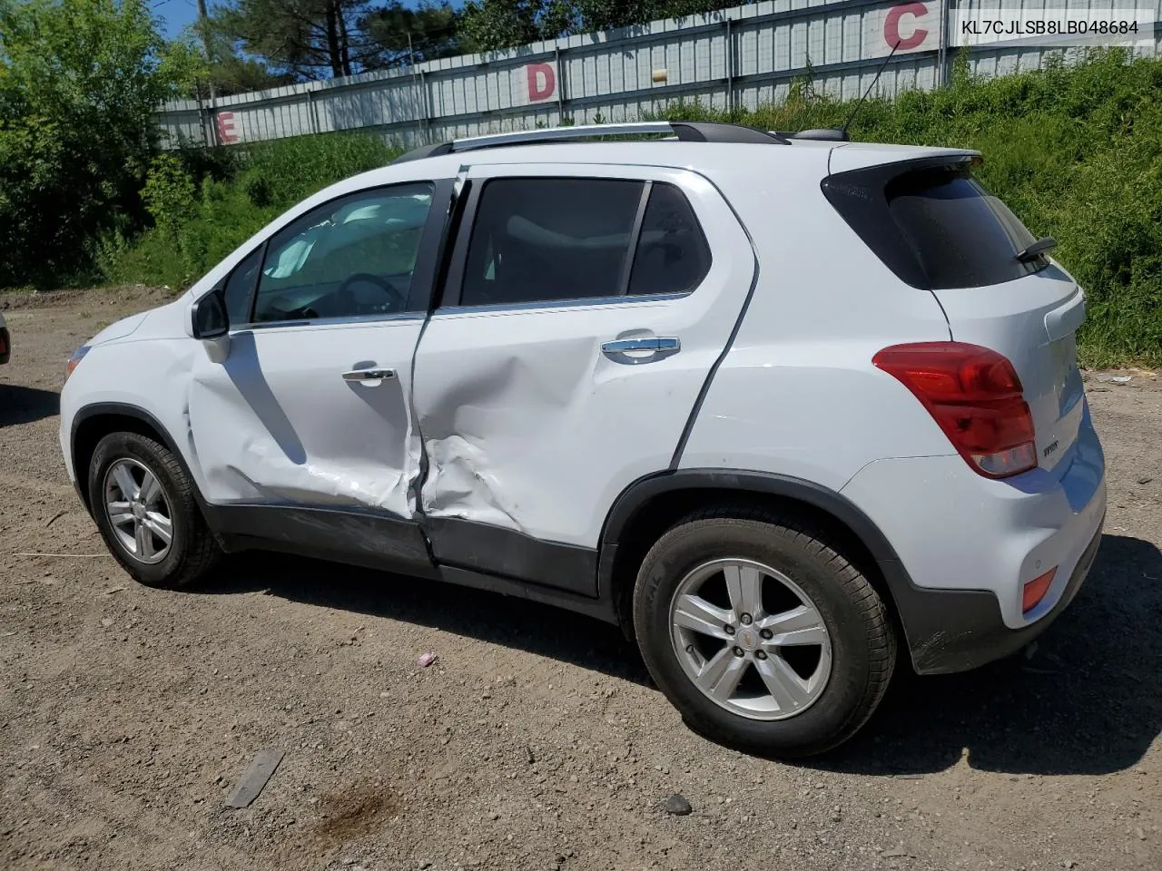 2020 Chevrolet Trax 1Lt VIN: KL7CJLSB8LB048684 Lot: 57087244