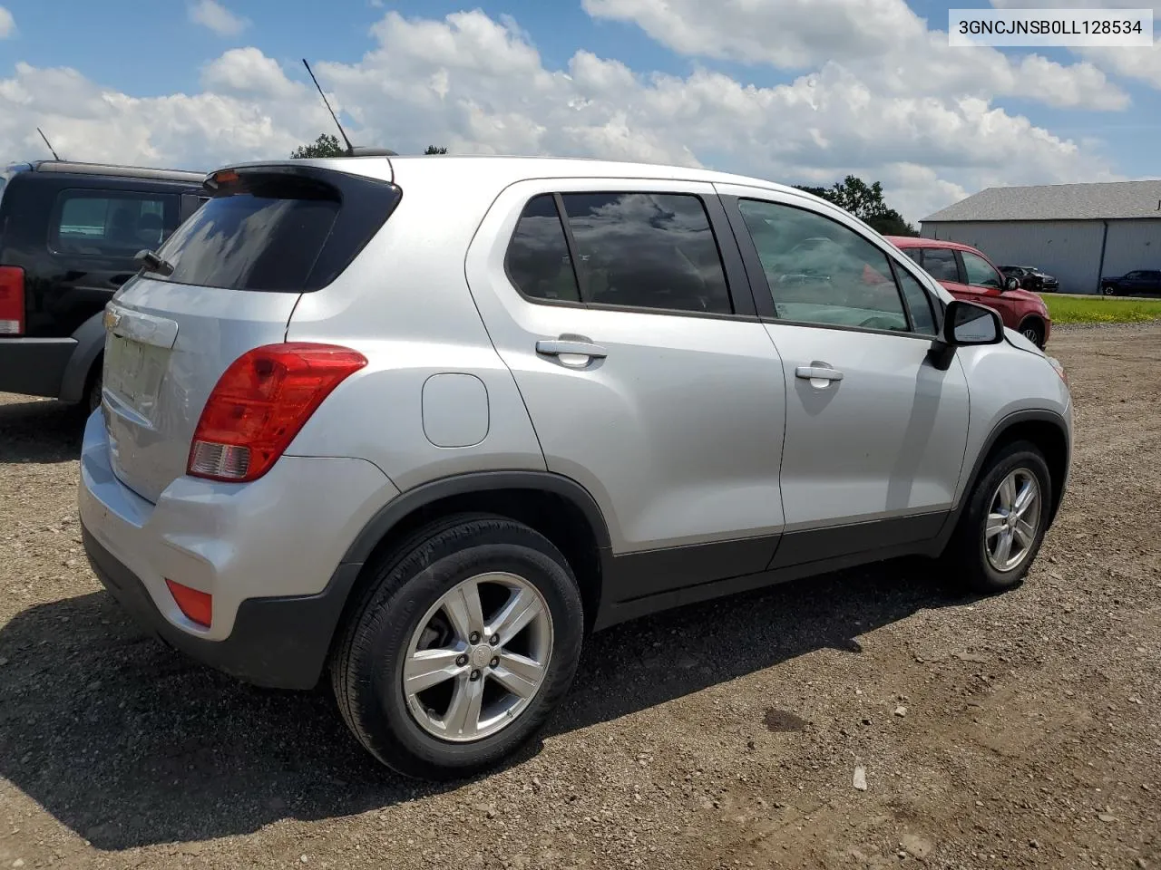 2020 Chevrolet Trax Ls VIN: 3GNCJNSB0LL128534 Lot: 57623804