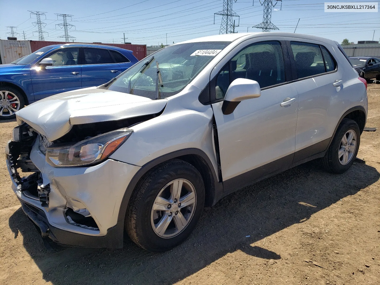 2020 Chevrolet Trax Ls VIN: 3GNCJKSBXLL217364 Lot: 58104404