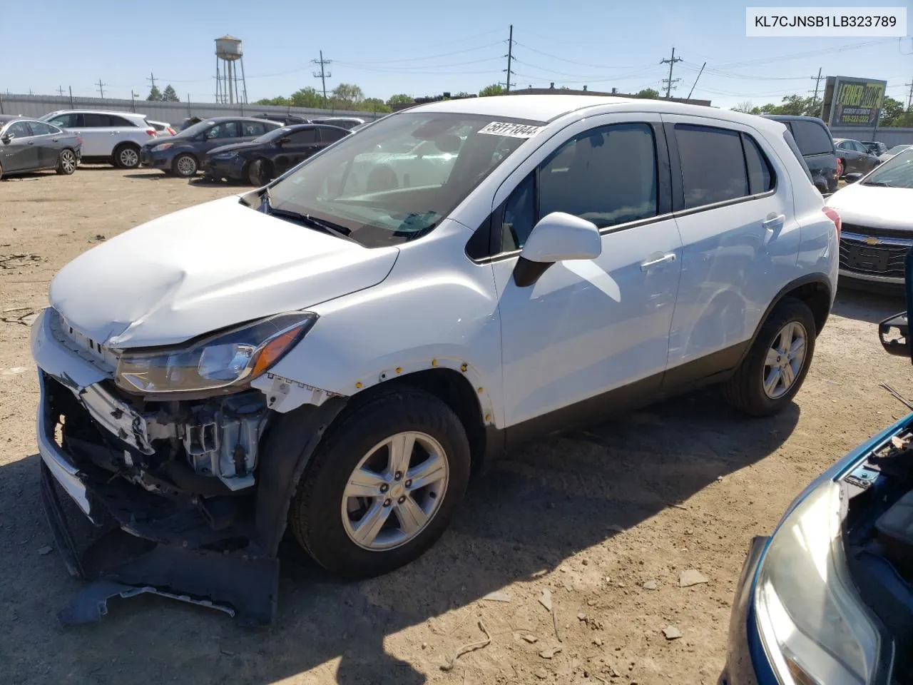 2020 Chevrolet Trax Ls VIN: KL7CJNSB1LB323789 Lot: 58171044