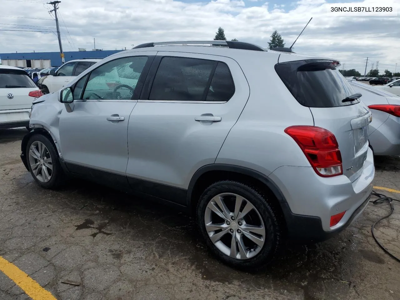 2020 Chevrolet Trax 1Lt VIN: 3GNCJLSB7LL123903 Lot: 58442464