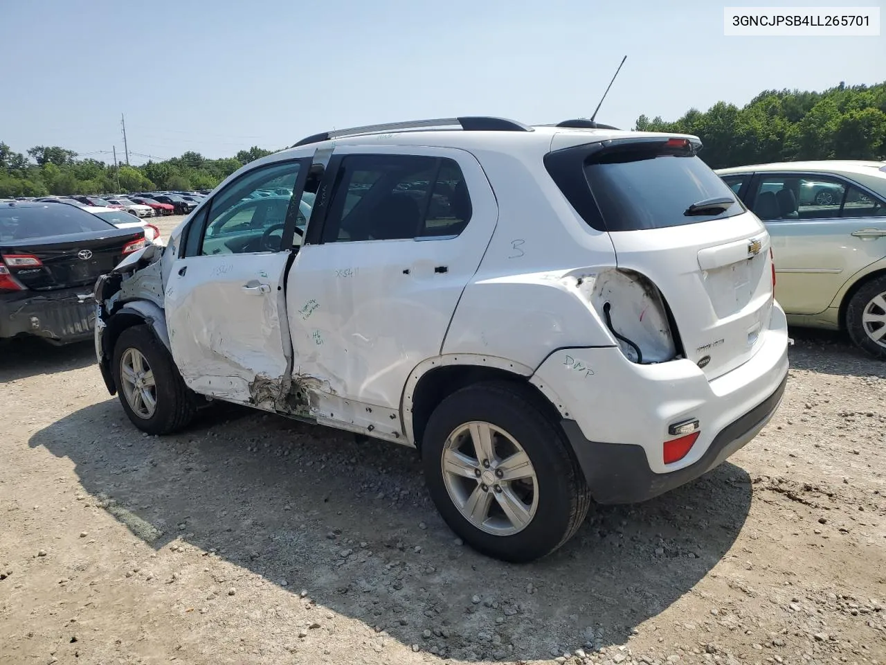 2020 Chevrolet Trax 1Lt VIN: 3GNCJPSB4LL265701 Lot: 59957494