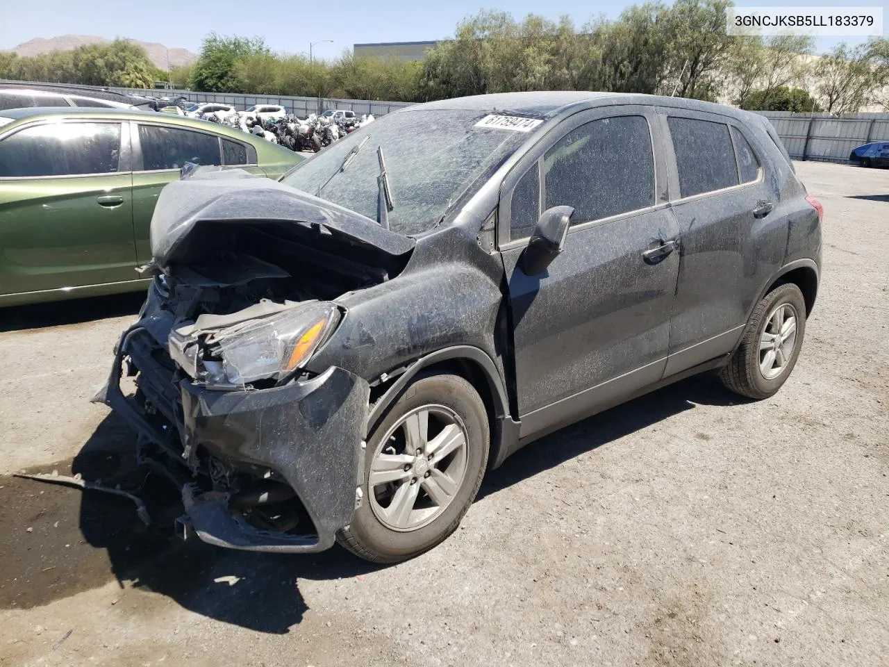 2020 Chevrolet Trax Ls VIN: 3GNCJKSB5LL183379 Lot: 61759474