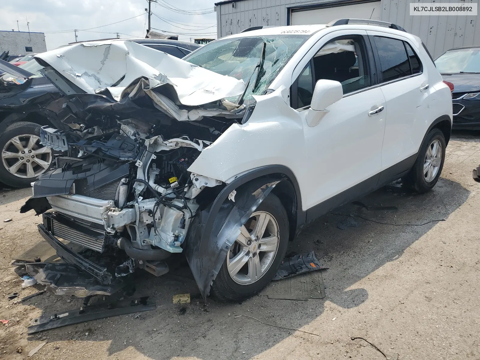 2020 Chevrolet Trax 1Lt VIN: KL7CJLSB2LB008892 Lot: 63028794