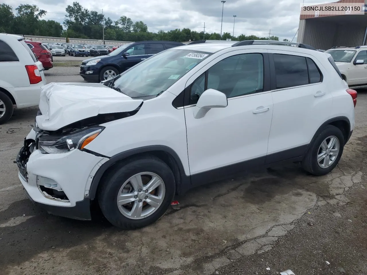 2020 Chevrolet Trax 1Lt VIN: 3GNCJLSB2LL201150 Lot: 63199354