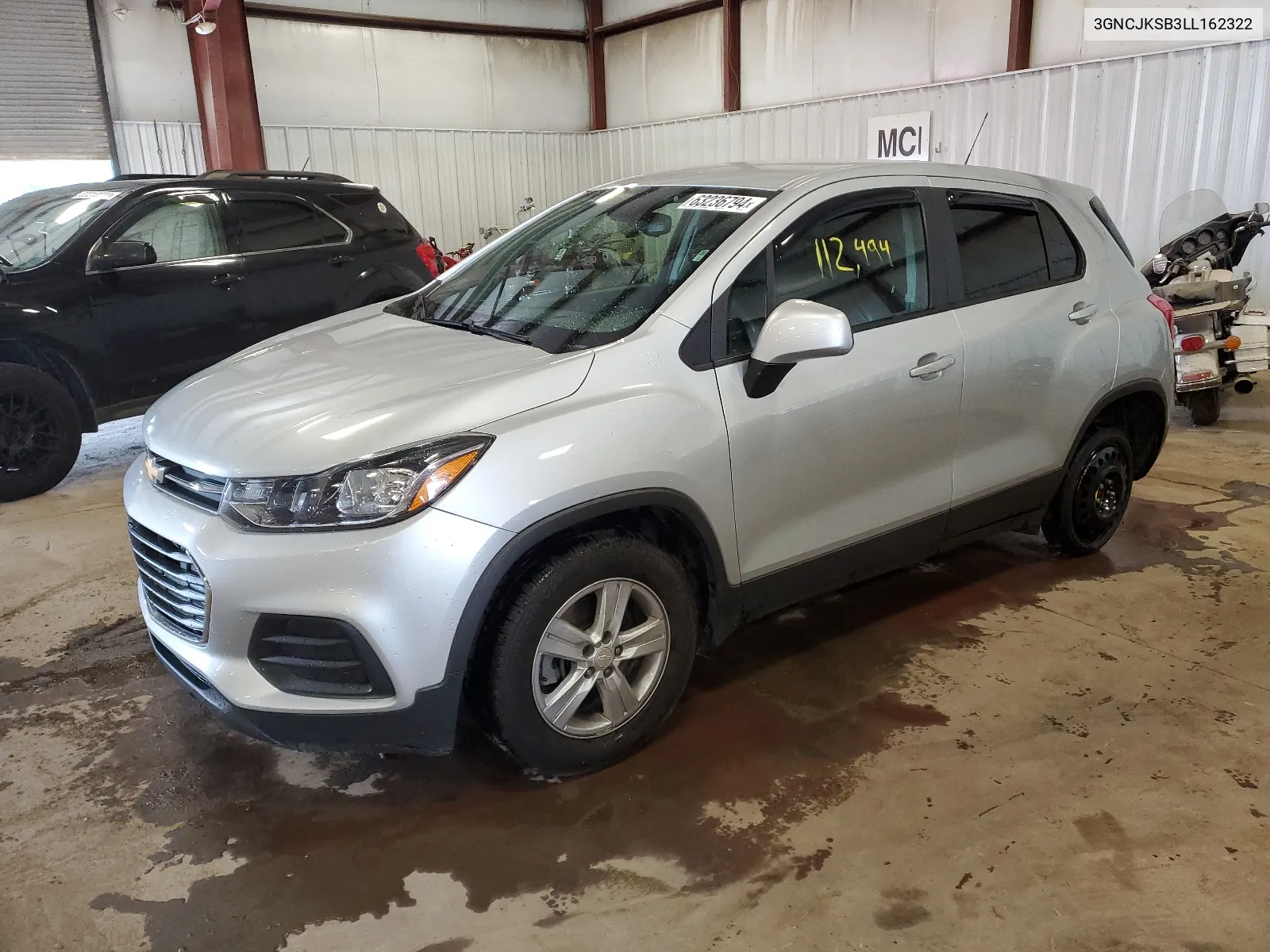 2020 Chevrolet Trax Ls VIN: 3GNCJKSB3LL162322 Lot: 63236794