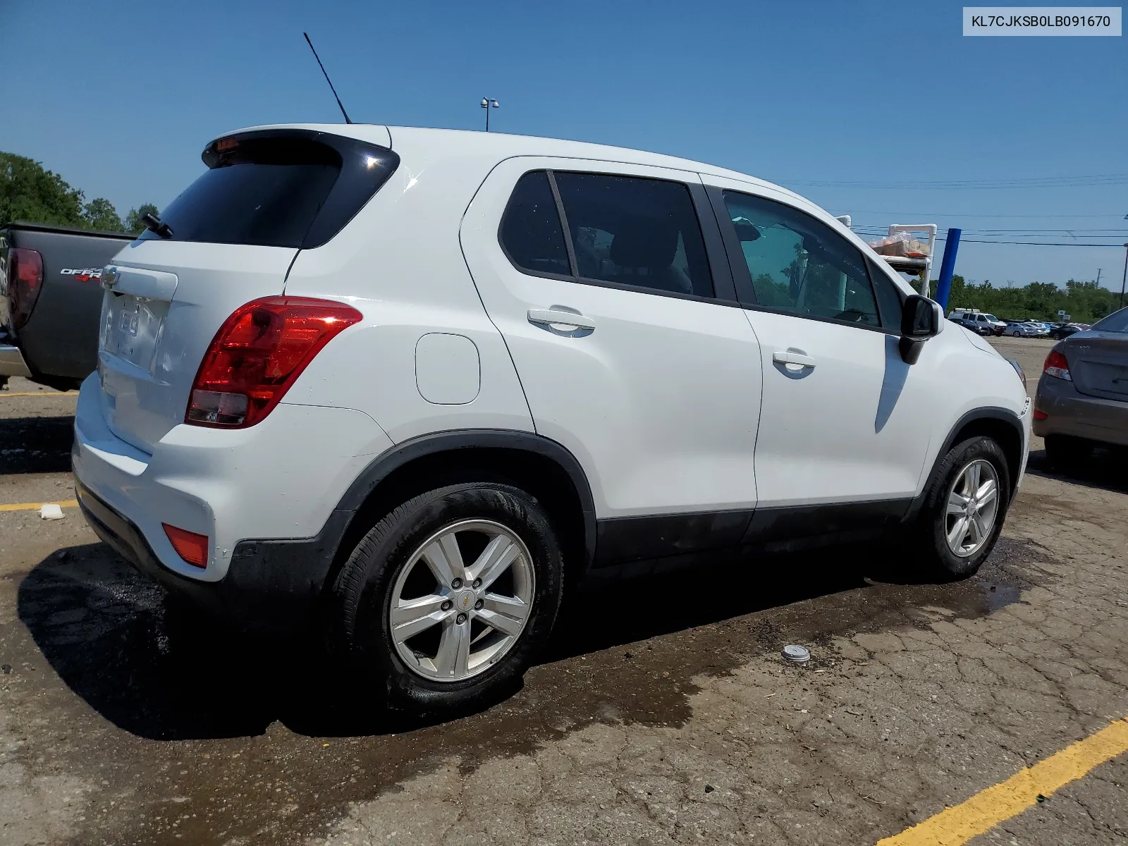 2020 Chevrolet Trax Ls VIN: KL7CJKSB0LB091670 Lot: 63304794