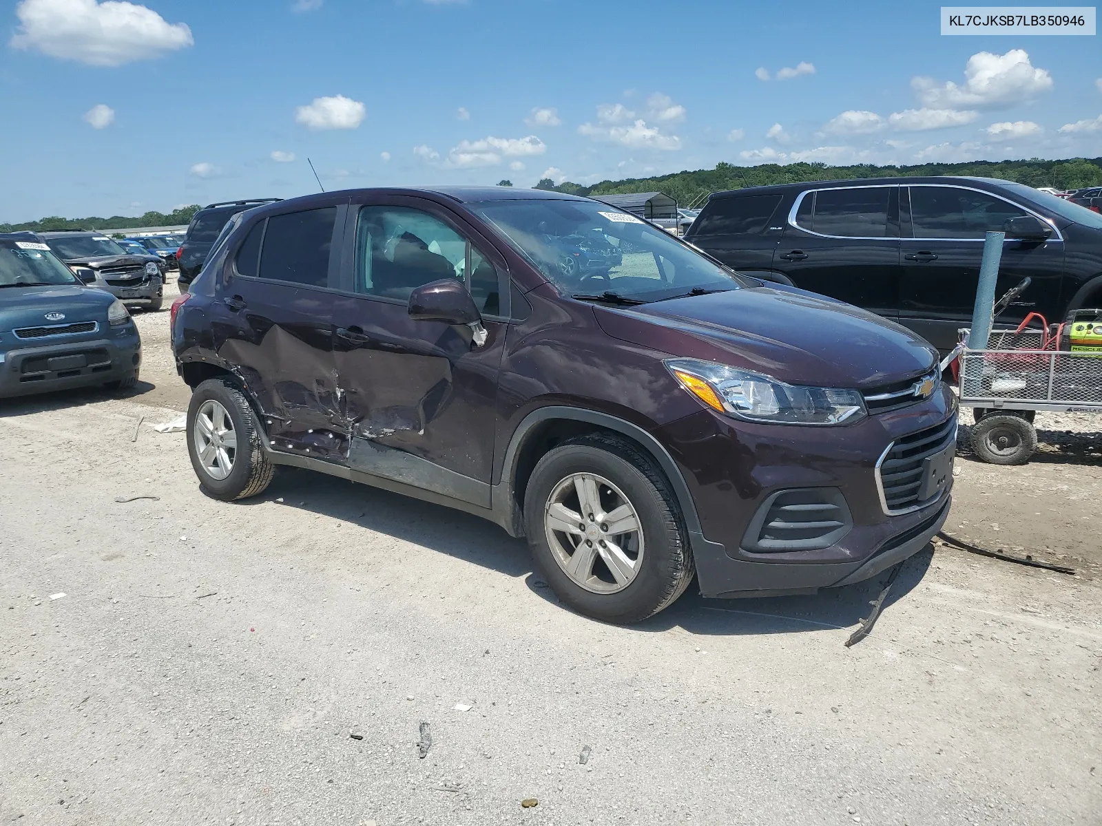 KL7CJKSB7LB350946 2020 Chevrolet Trax Ls