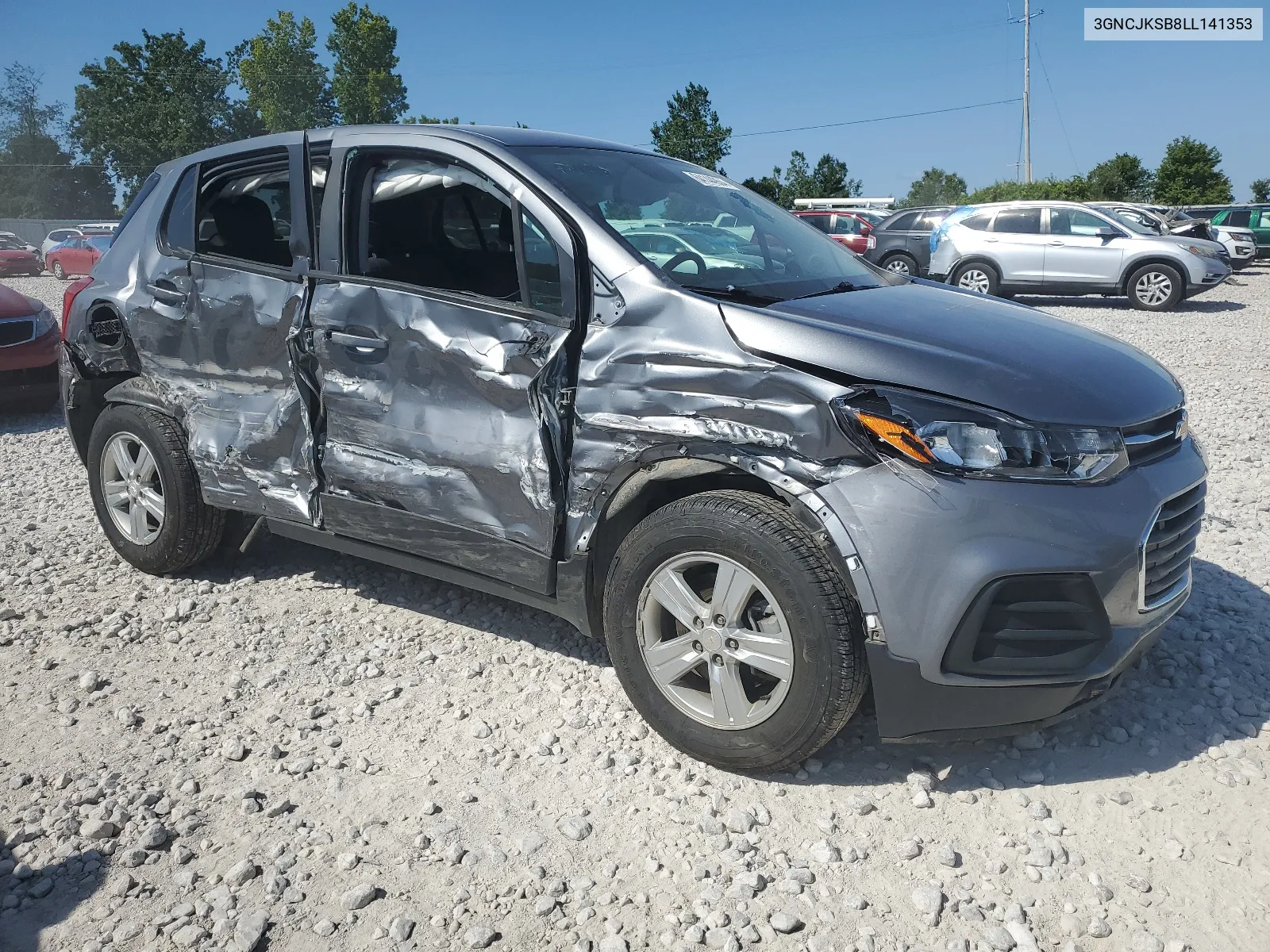 2020 Chevrolet Trax Ls VIN: 3GNCJKSB8LL141353 Lot: 64144964