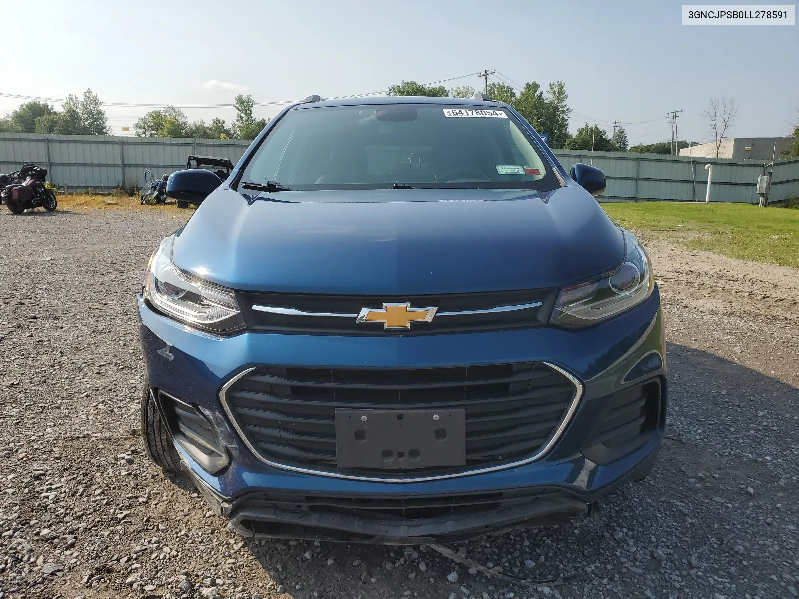 2020 Chevrolet Trax 1Lt VIN: 3GNCJPSB0LL278591 Lot: 64178054