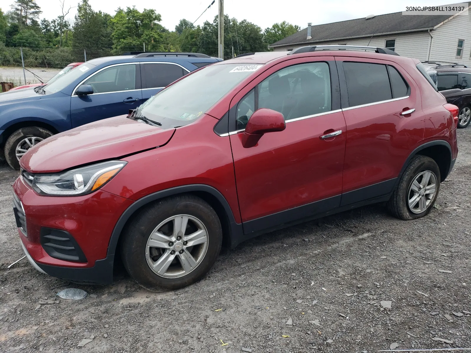 2020 Chevrolet Trax 1Lt VIN: 3GNCJPSB4LL134137 Lot: 64826404