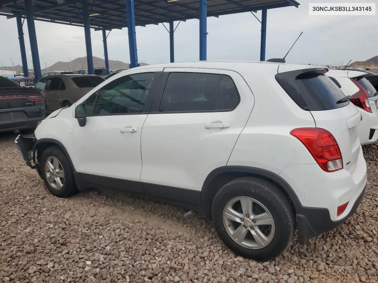 2020 Chevrolet Trax Ls VIN: 3GNCJKSB3LL343145 Lot: 64902104