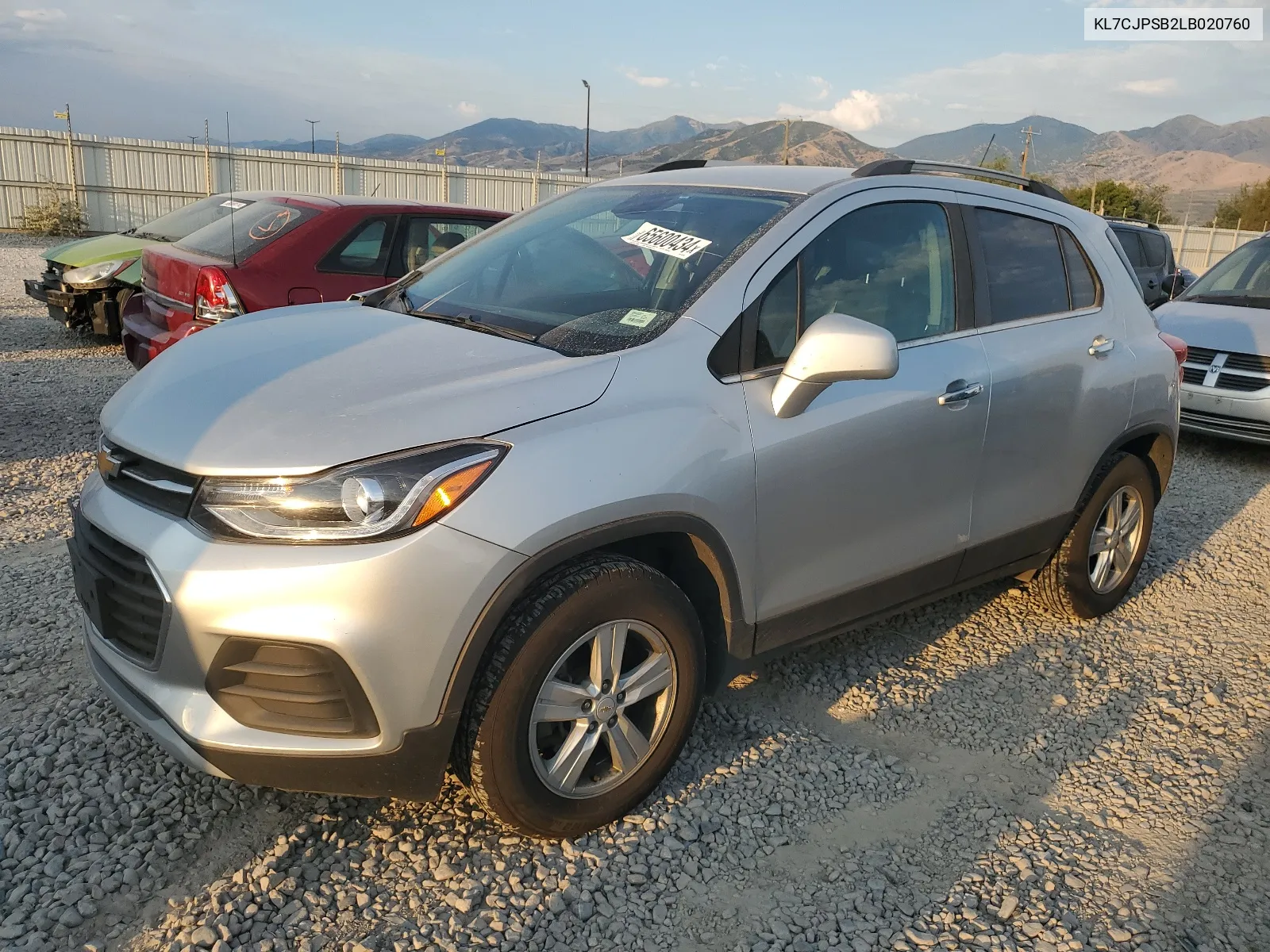 2020 Chevrolet Trax 1Lt VIN: KL7CJPSB2LB020760 Lot: 65600434