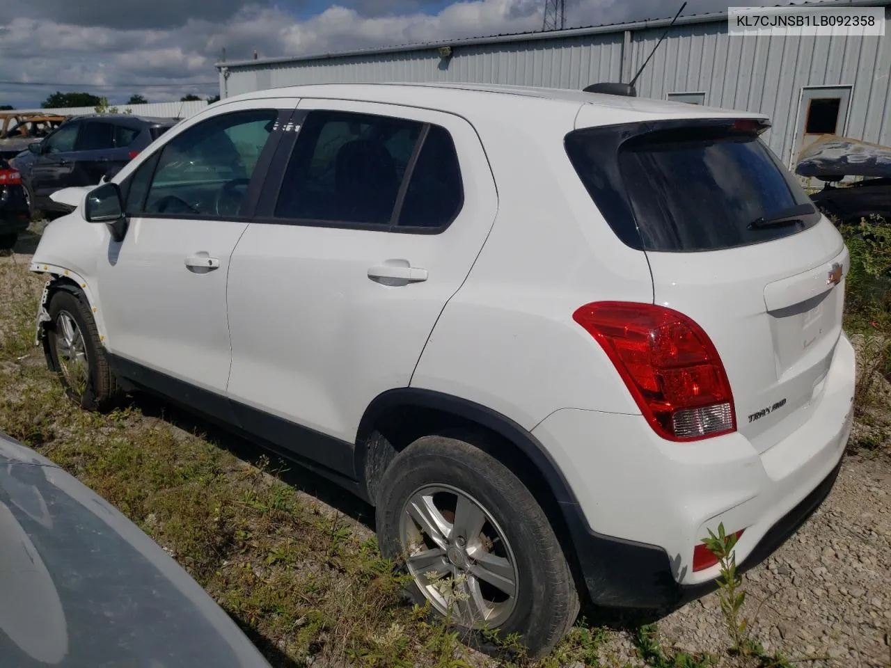 2020 Chevrolet Trax Ls VIN: KL7CJNSB1LB092358 Lot: 65660214