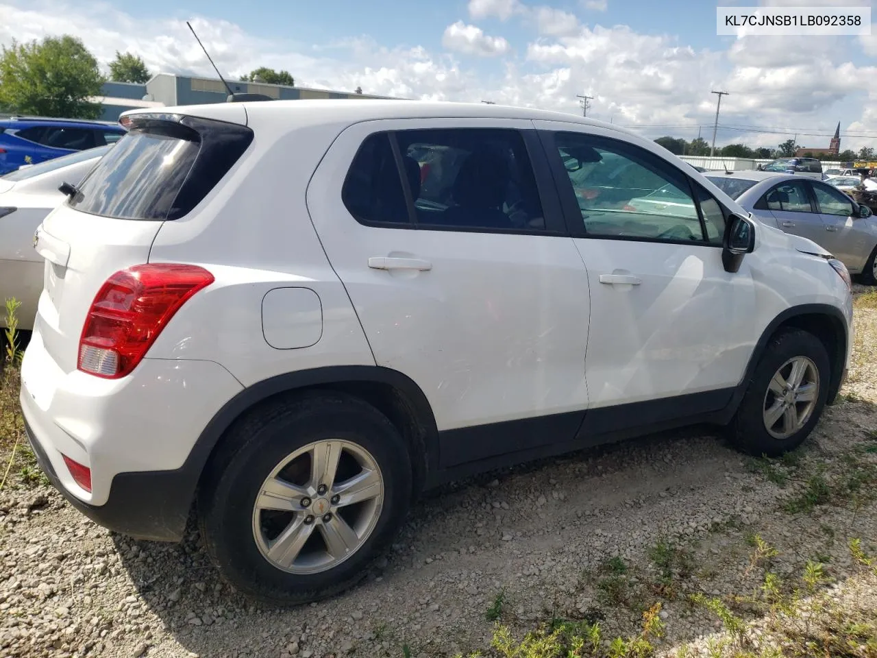 2020 Chevrolet Trax Ls VIN: KL7CJNSB1LB092358 Lot: 65660214