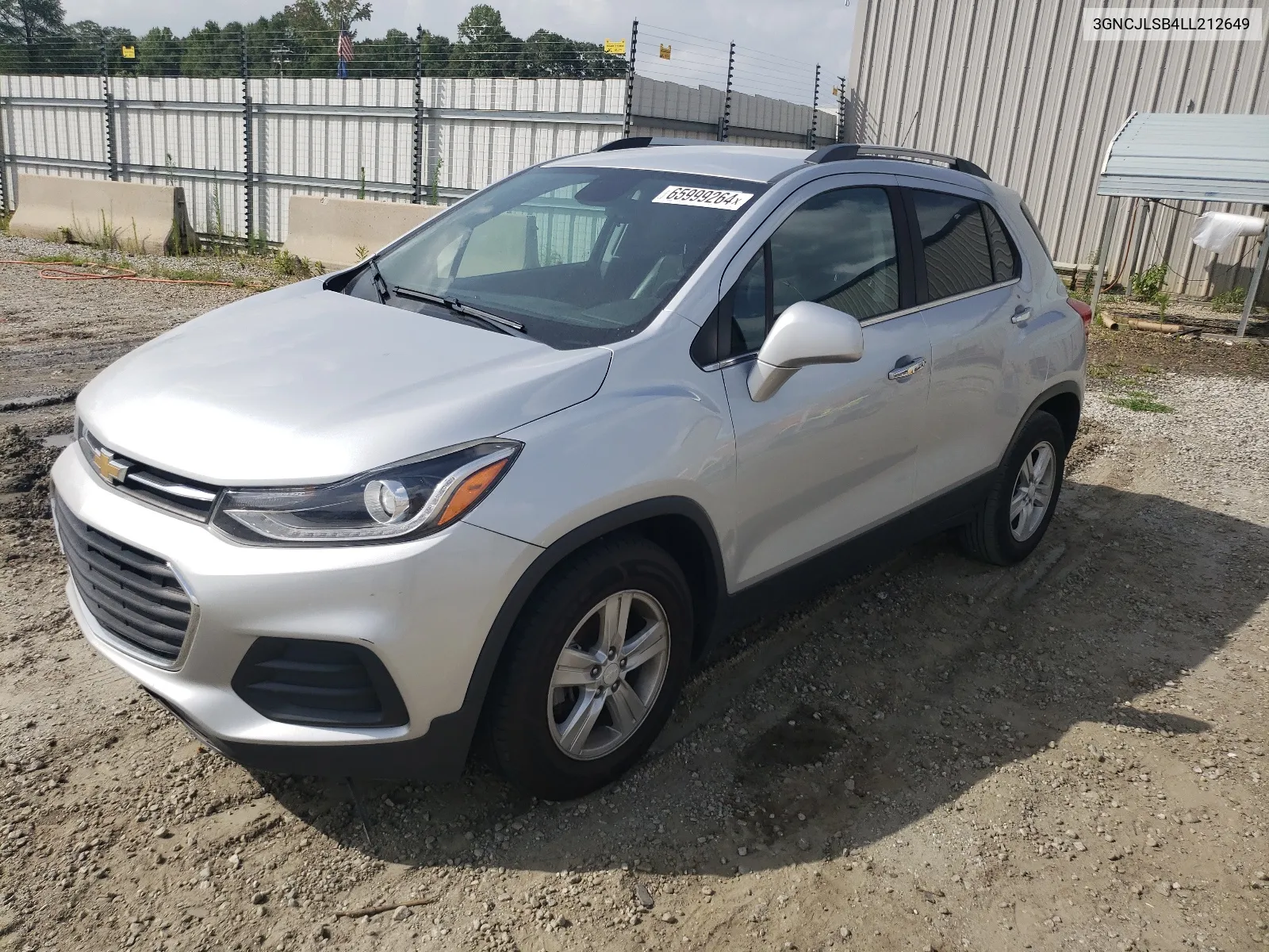 2020 Chevrolet Trax 1Lt VIN: 3GNCJLSB4LL212649 Lot: 65999264