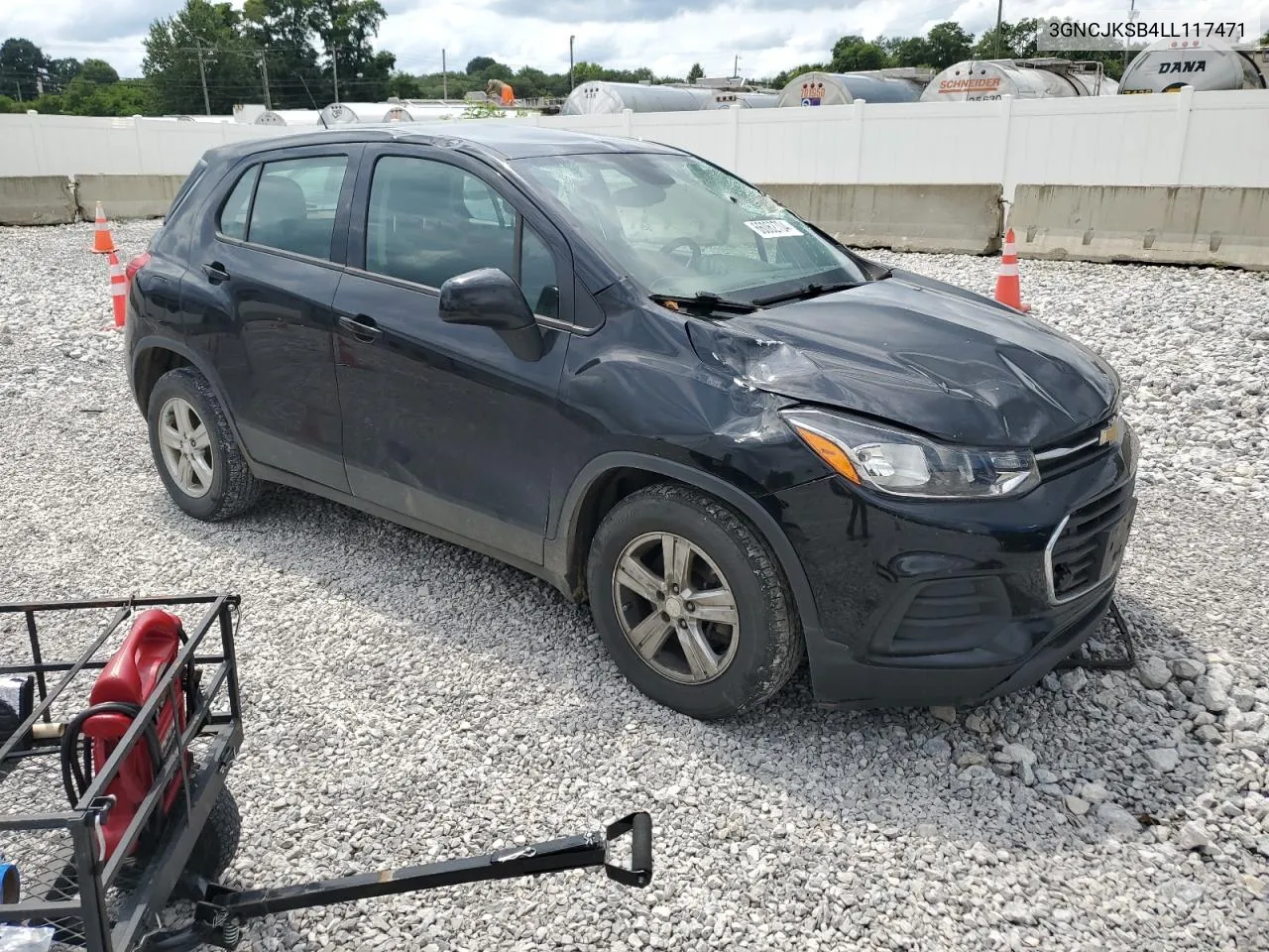 2020 Chevrolet Trax Ls VIN: 3GNCJKSB4LL117471 Lot: 66062704