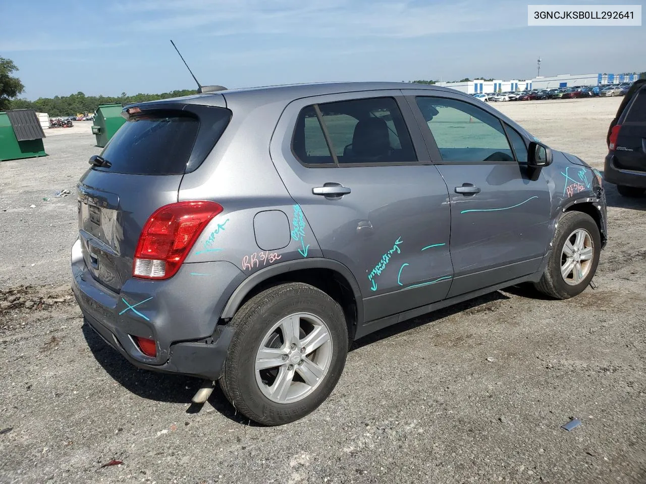 2020 Chevrolet Trax Ls VIN: 3GNCJKSB0LL292641 Lot: 66860124