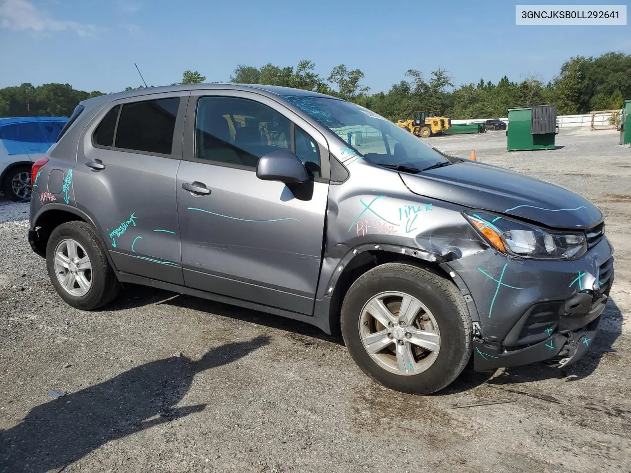 2020 Chevrolet Trax Ls VIN: 3GNCJKSB0LL292641 Lot: 66860124