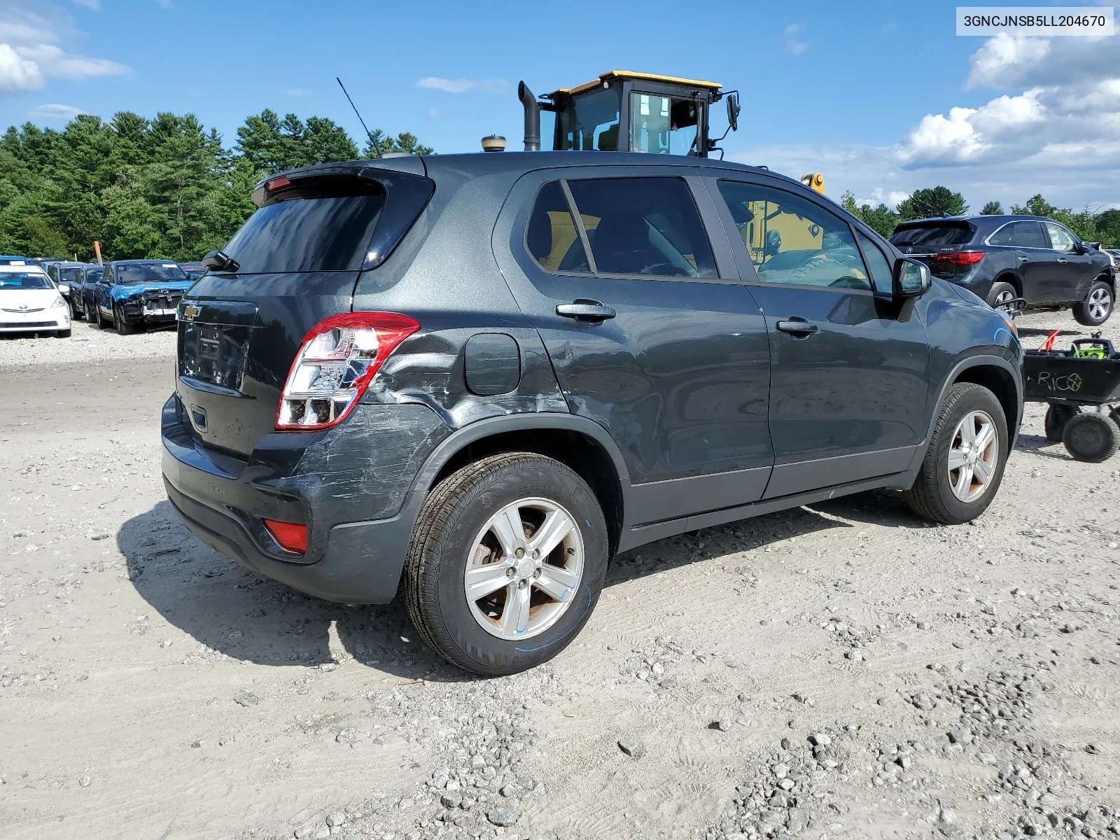 2020 Chevrolet Trax Ls VIN: 3GNCJNSB5LL204670 Lot: 67137254