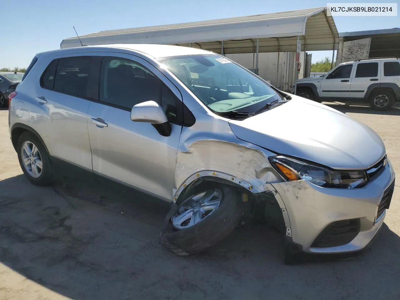 2020 Chevrolet Trax Ls VIN: KL7CJKSB9LB021214 Lot: 67193764