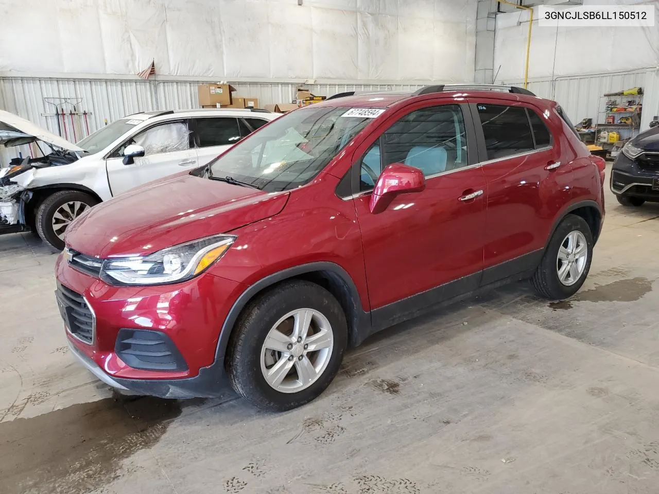 2020 Chevrolet Trax 1Lt VIN: 3GNCJLSB6LL150512 Lot: 67748594