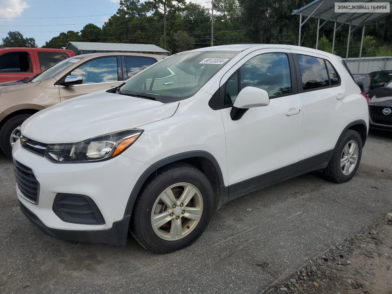 2020 Chevrolet Trax Ls VIN: 3GNCJKSB6LL164954 Lot: 68120034