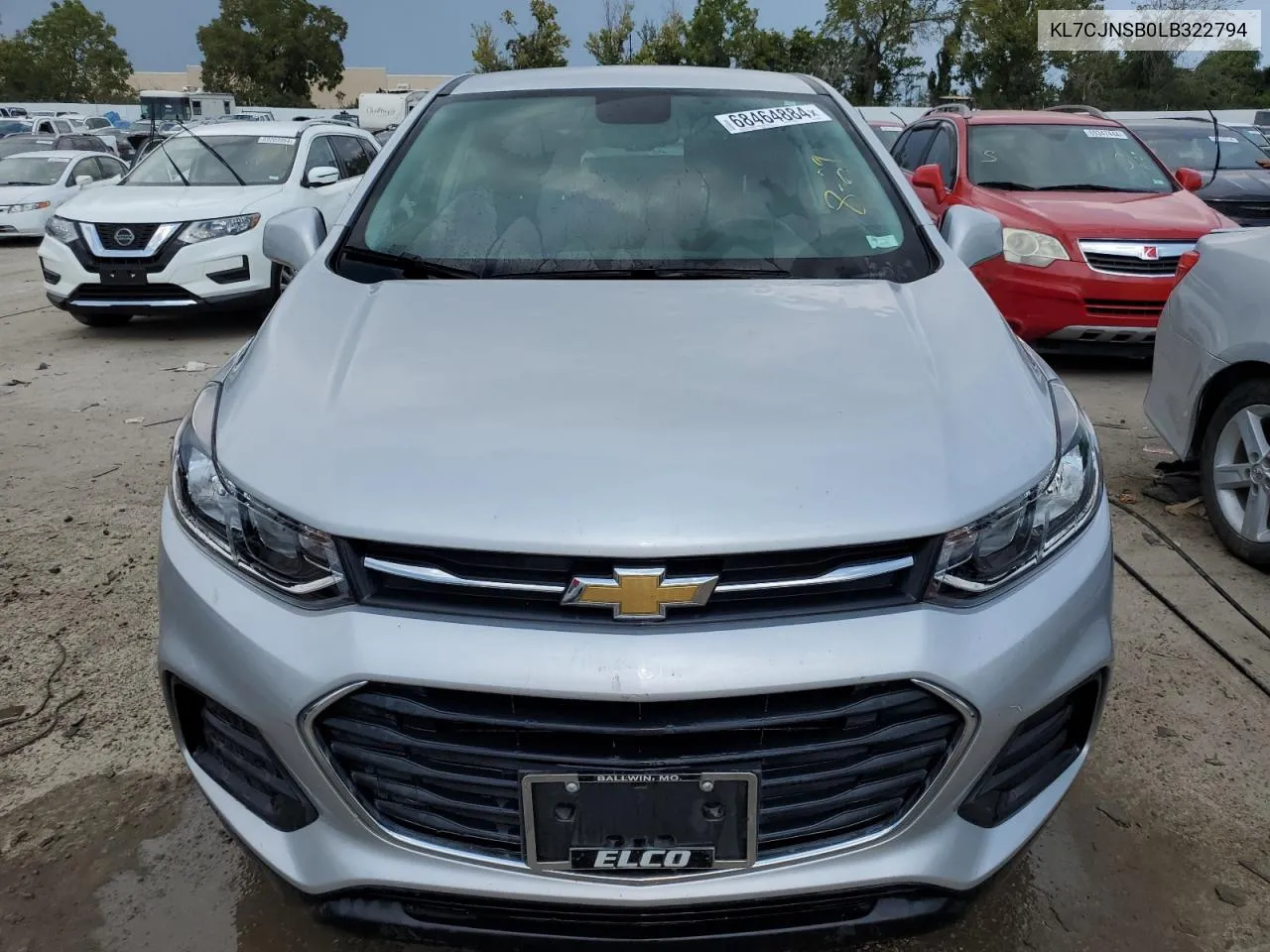 KL7CJNSB0LB322794 2020 Chevrolet Trax Ls