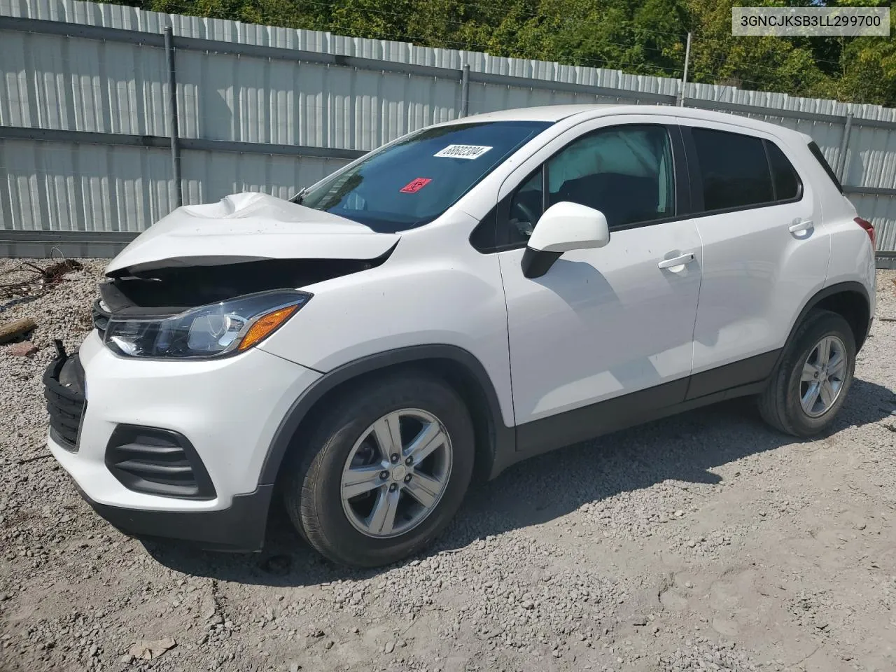 2020 Chevrolet Trax Ls VIN: 3GNCJKSB3LL299700 Lot: 68602304