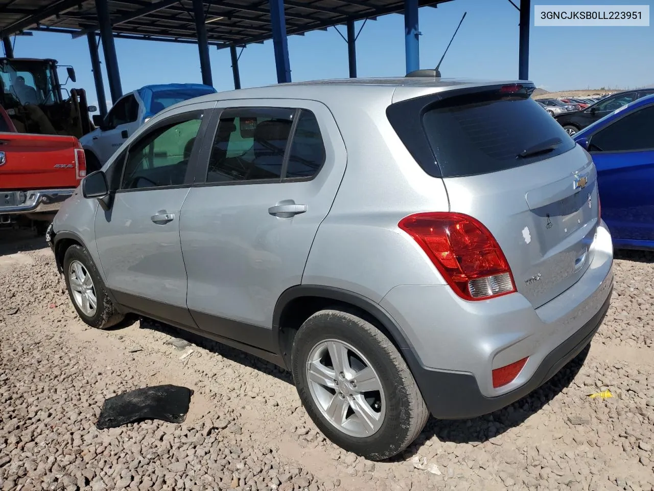 2020 Chevrolet Trax Ls VIN: 3GNCJKSB0LL223951 Lot: 68709214