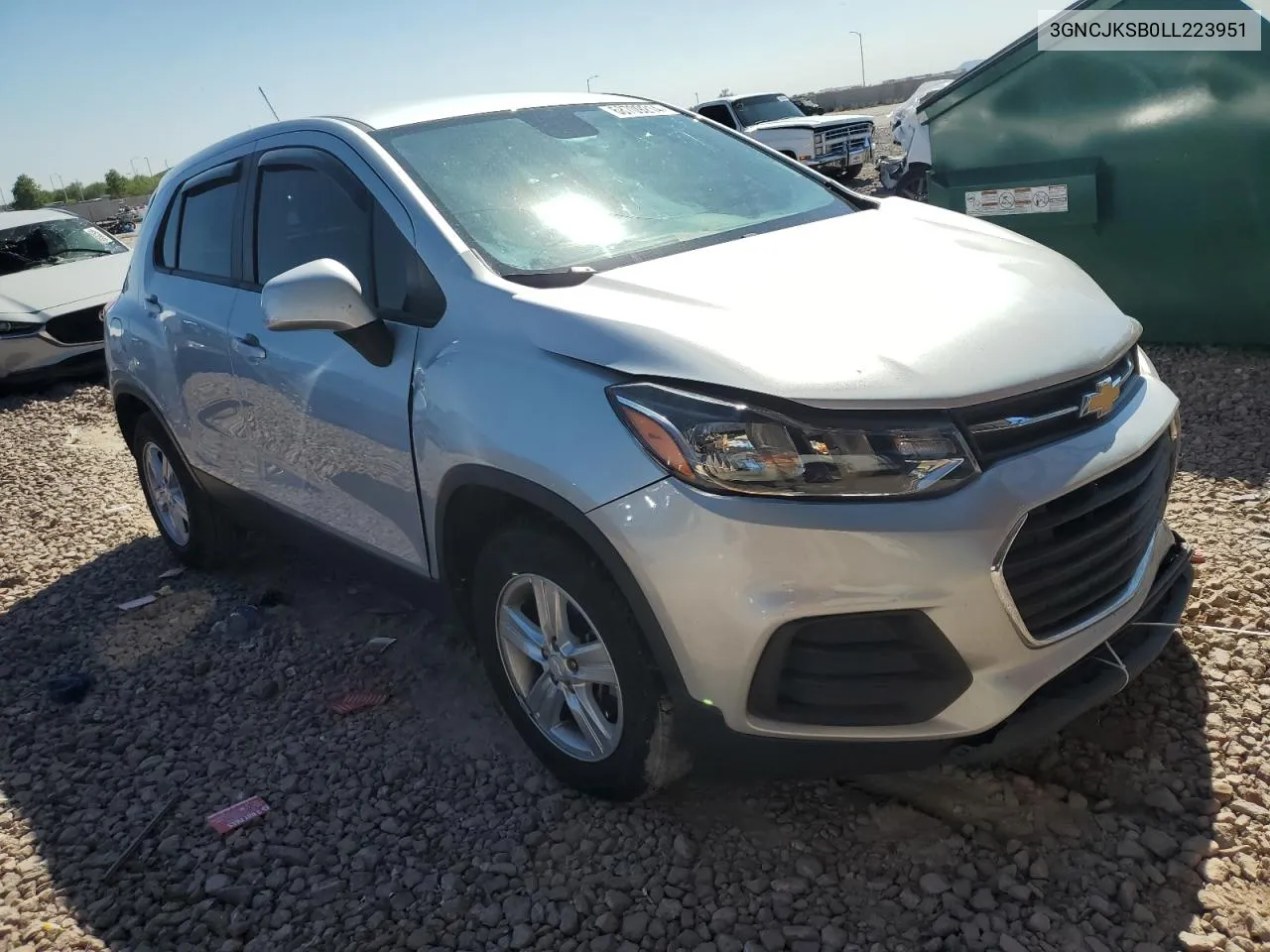 2020 Chevrolet Trax Ls VIN: 3GNCJKSB0LL223951 Lot: 68709214