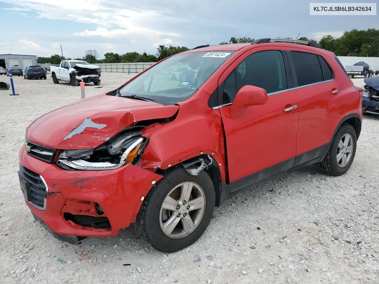 2020 Chevrolet Trax 1Lt VIN: KL7CJLSB6LB342634 Lot: 68974424