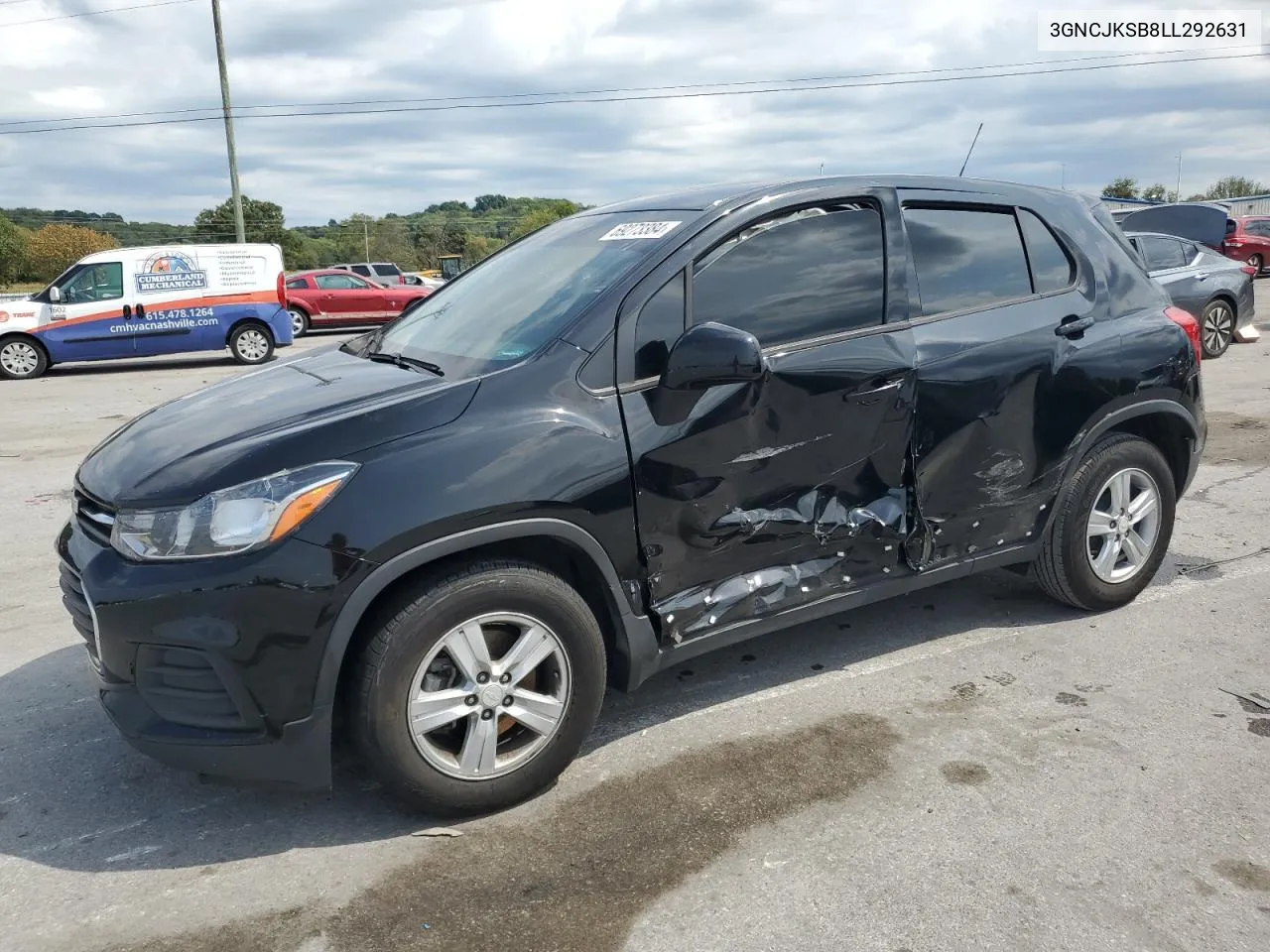 2020 Chevrolet Trax Ls VIN: 3GNCJKSB8LL292631 Lot: 69273384