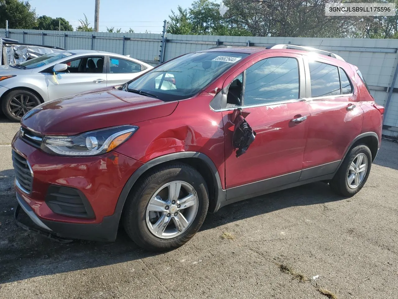 2020 Chevrolet Trax 1Lt VIN: 3GNCJLSB9LL175596 Lot: 69662544