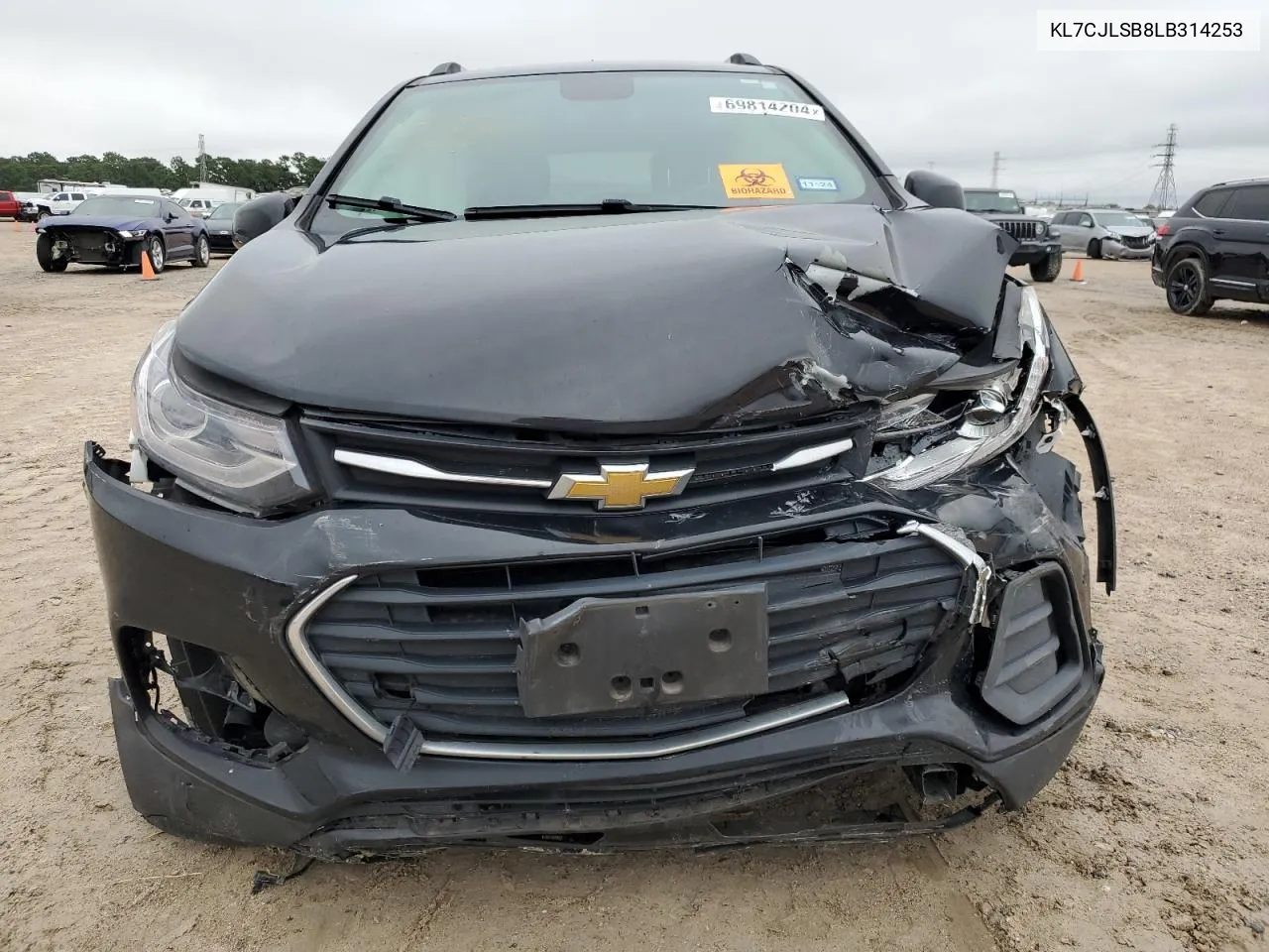 2020 Chevrolet Trax 1Lt VIN: KL7CJLSB8LB314253 Lot: 69814204