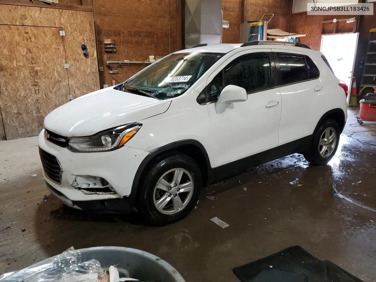 2020 Chevrolet Trax 1Lt VIN: 3GNCJPSB3LL183426 Lot: 70283714