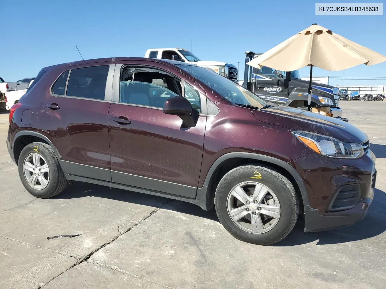 KL7CJKSB4LB345638 2020 Chevrolet Trax Ls