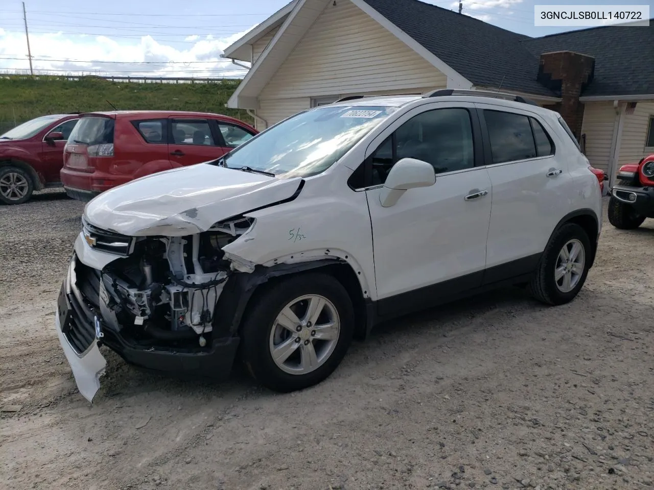 2020 Chevrolet Trax 1Lt VIN: 3GNCJLSB0LL140722 Lot: 70622754