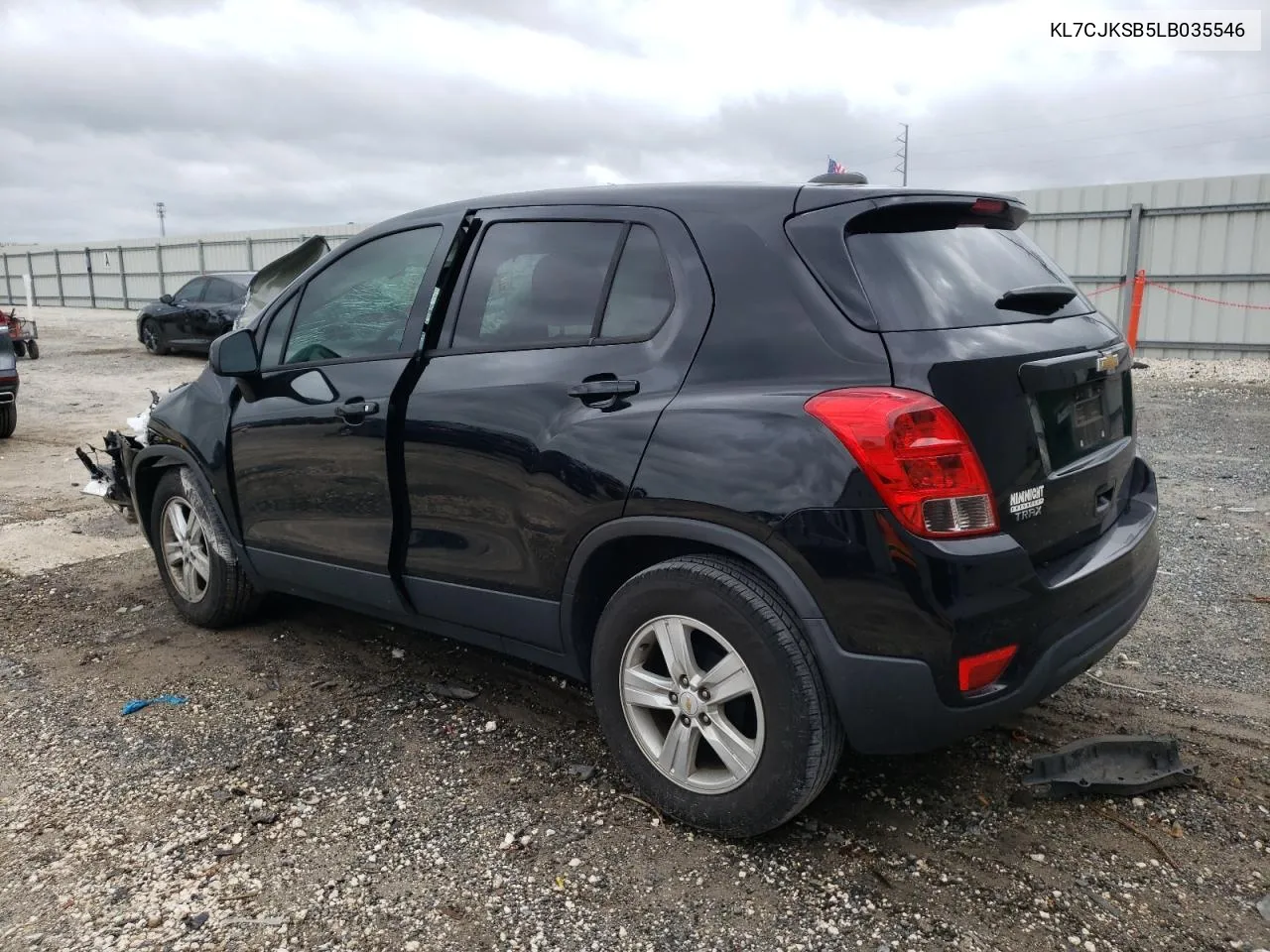 2020 Chevrolet Trax Ls VIN: KL7CJKSB5LB035546 Lot: 70647564