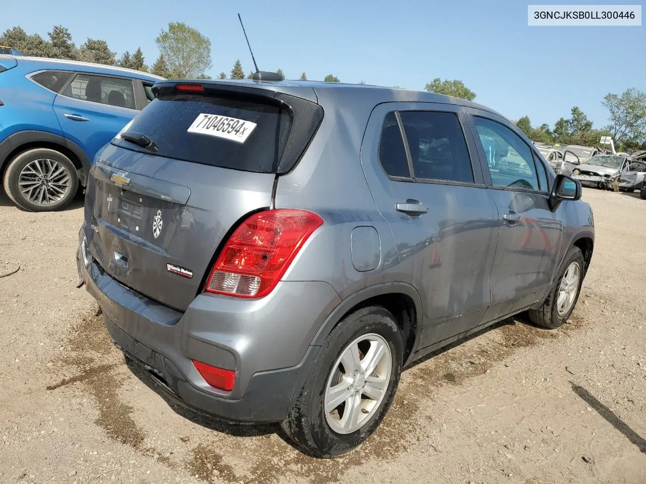 2020 Chevrolet Trax Ls VIN: 3GNCJKSB0LL300446 Lot: 71046594