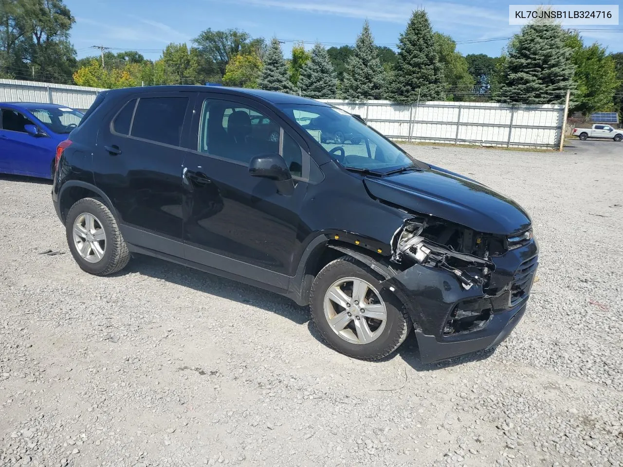 2020 Chevrolet Trax Ls VIN: KL7CJNSB1LB324716 Lot: 71059294