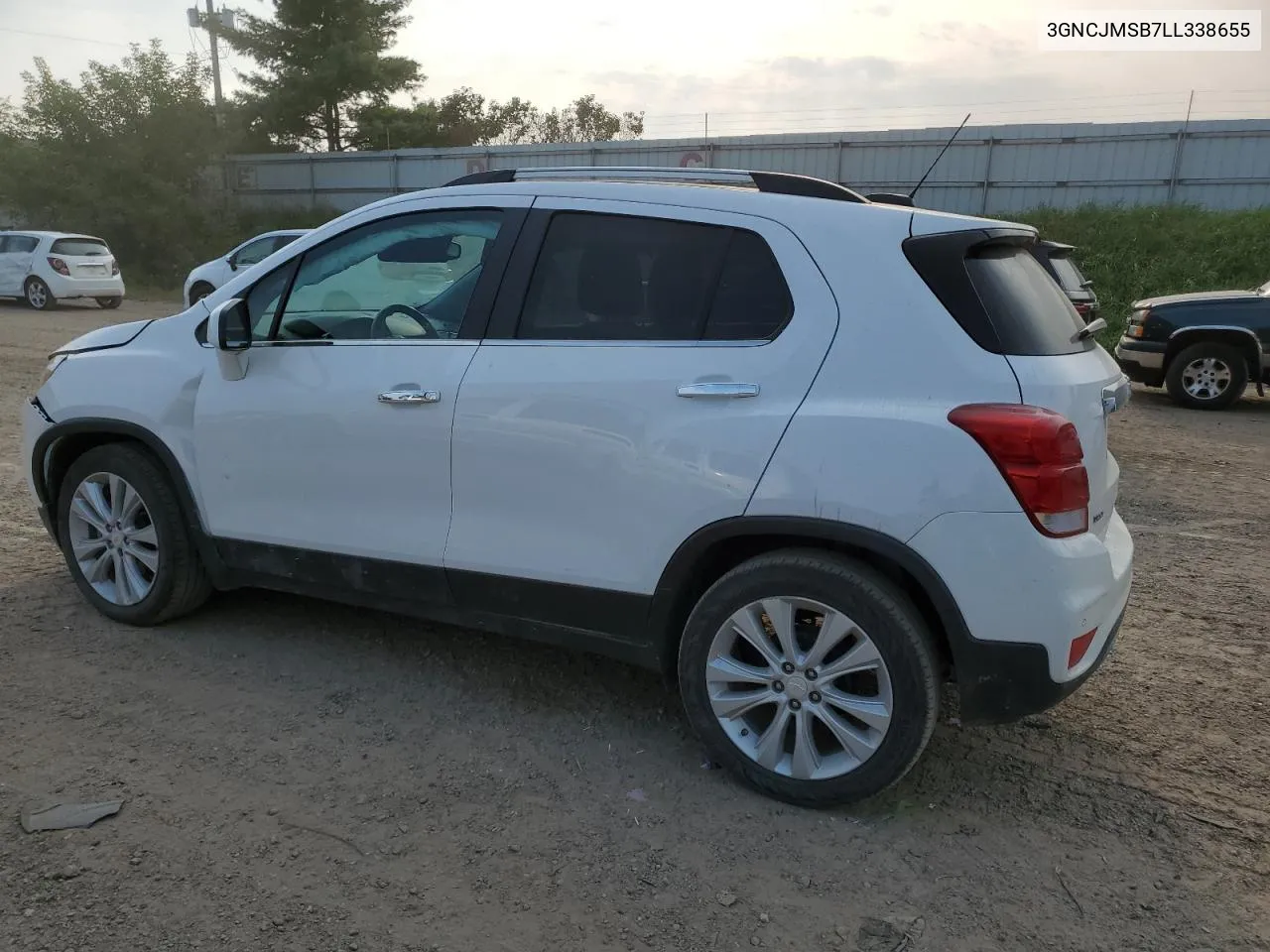 2020 Chevrolet Trax Premier VIN: 3GNCJMSB7LL338655 Lot: 71083554