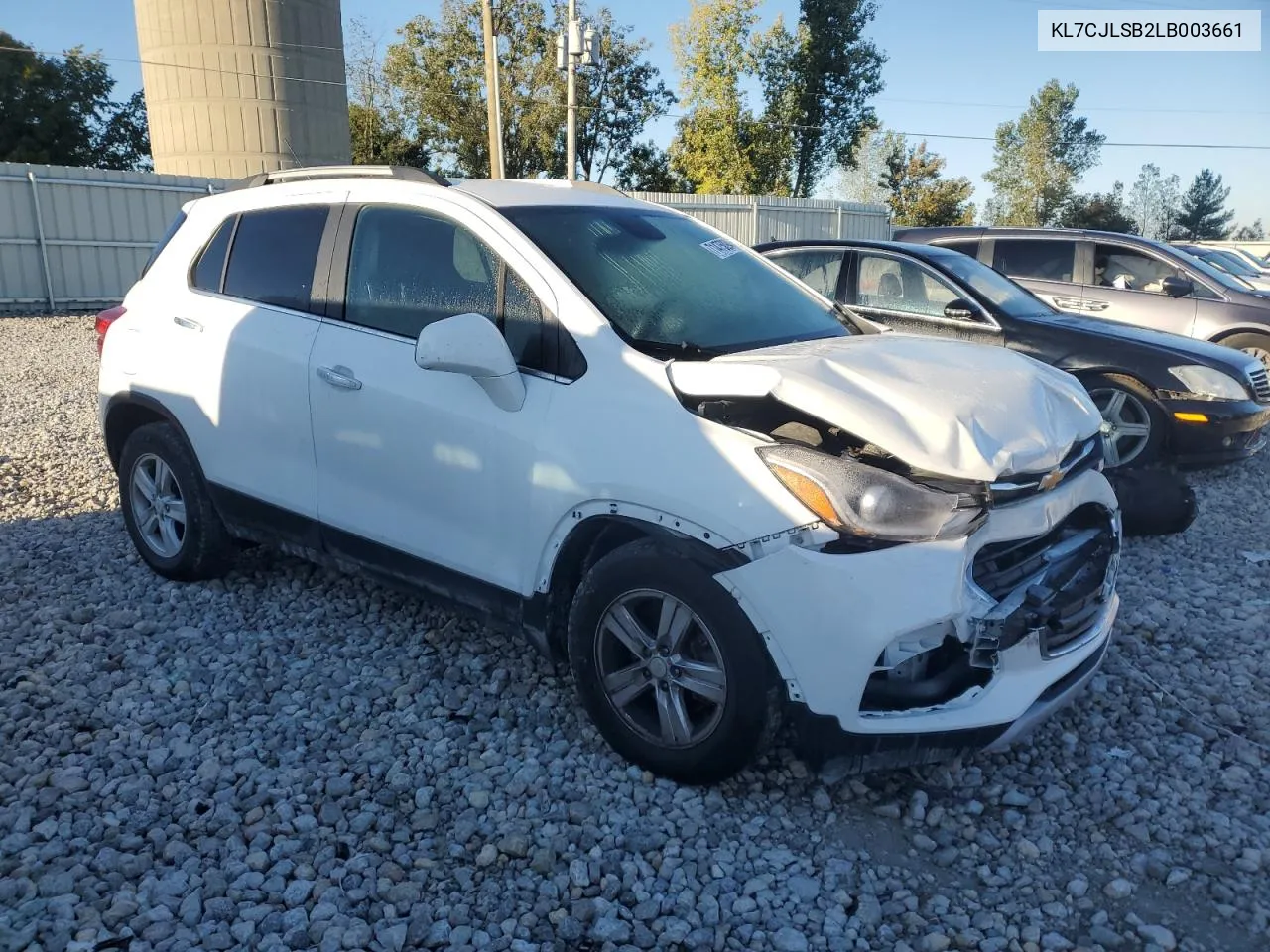 2020 Chevrolet Trax 1Lt VIN: KL7CJLSB2LB003661 Lot: 71475094