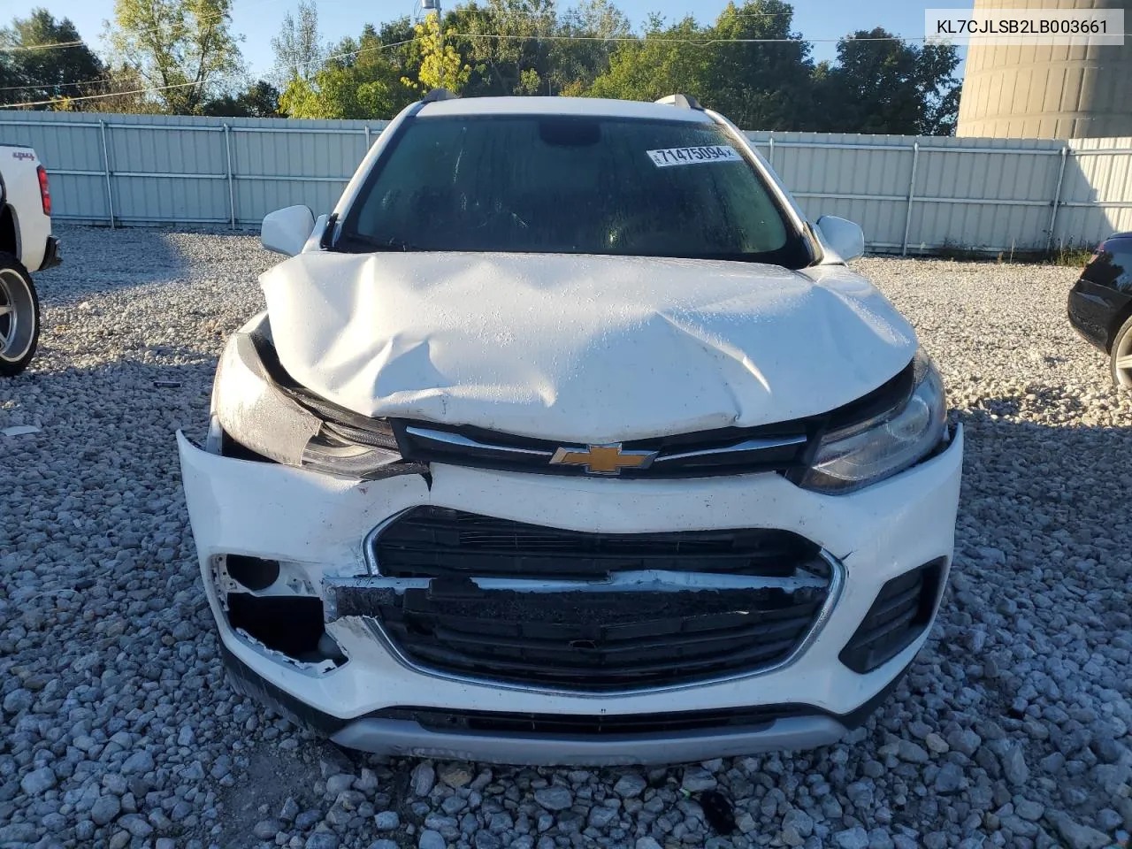 KL7CJLSB2LB003661 2020 Chevrolet Trax 1Lt